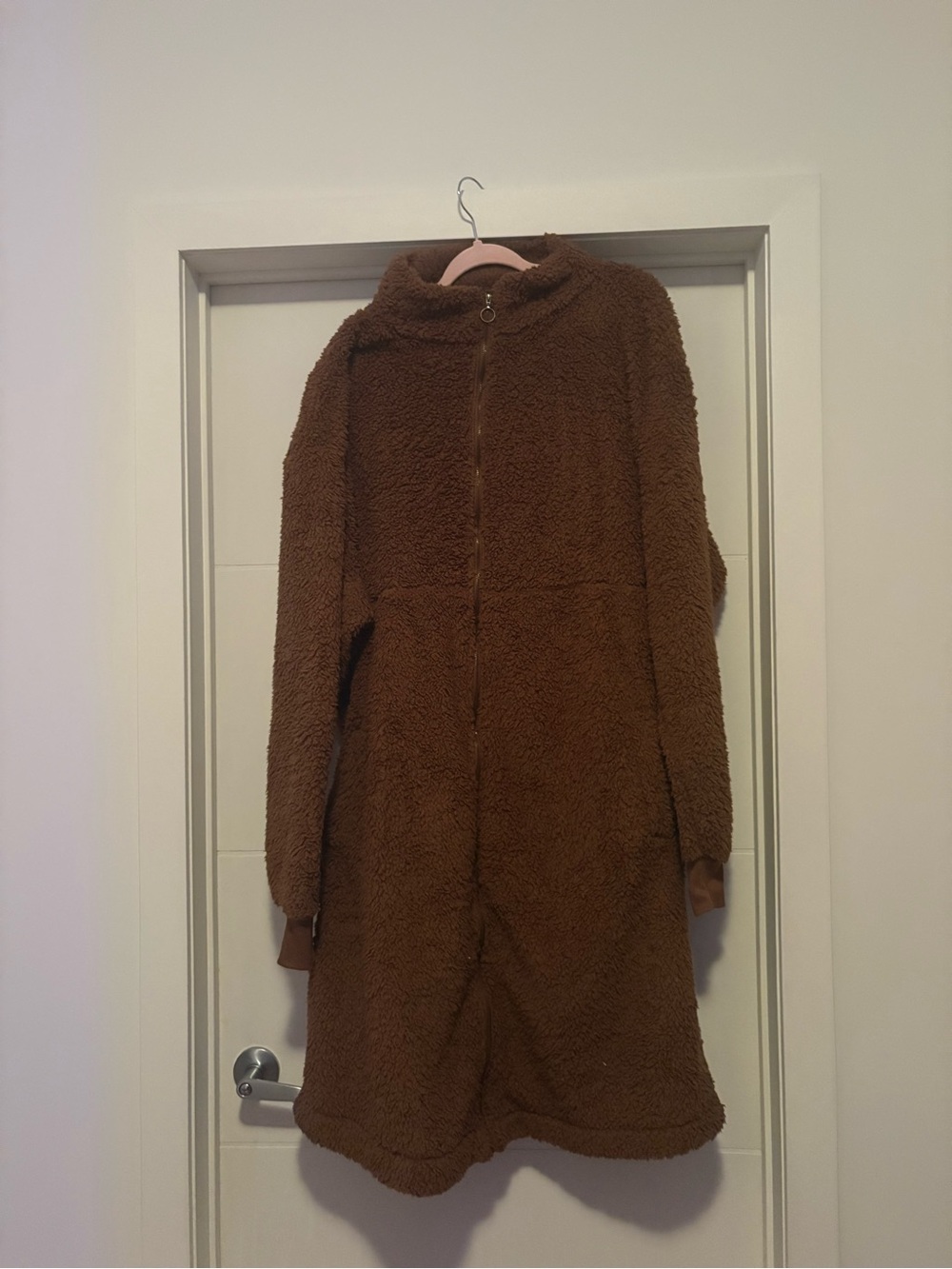 Fashion Nova Curve Cozy Long Sherpa Jacket Coat - Brown
